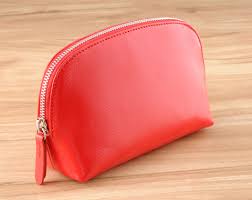 Cosmetic Leather Pouch In All Colors