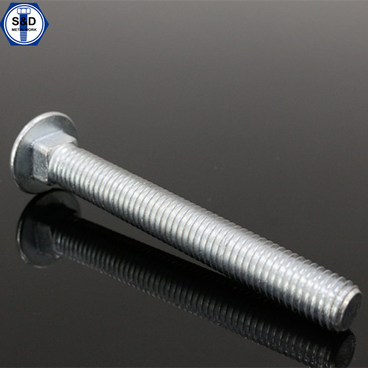 Carriage Bolt With Mushroom Head And Square Neck, Half/Full/UNF/UNC Thread Type