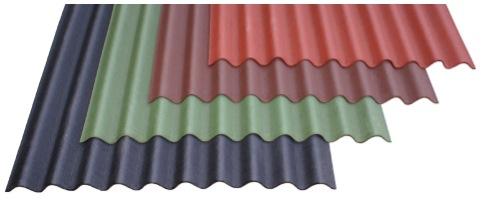 Red Black Green Corrugated Bitumen Roof Sheet