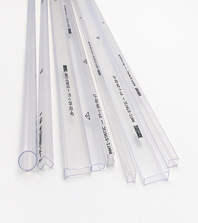 Plastic Transparent Tube Packaging With Label