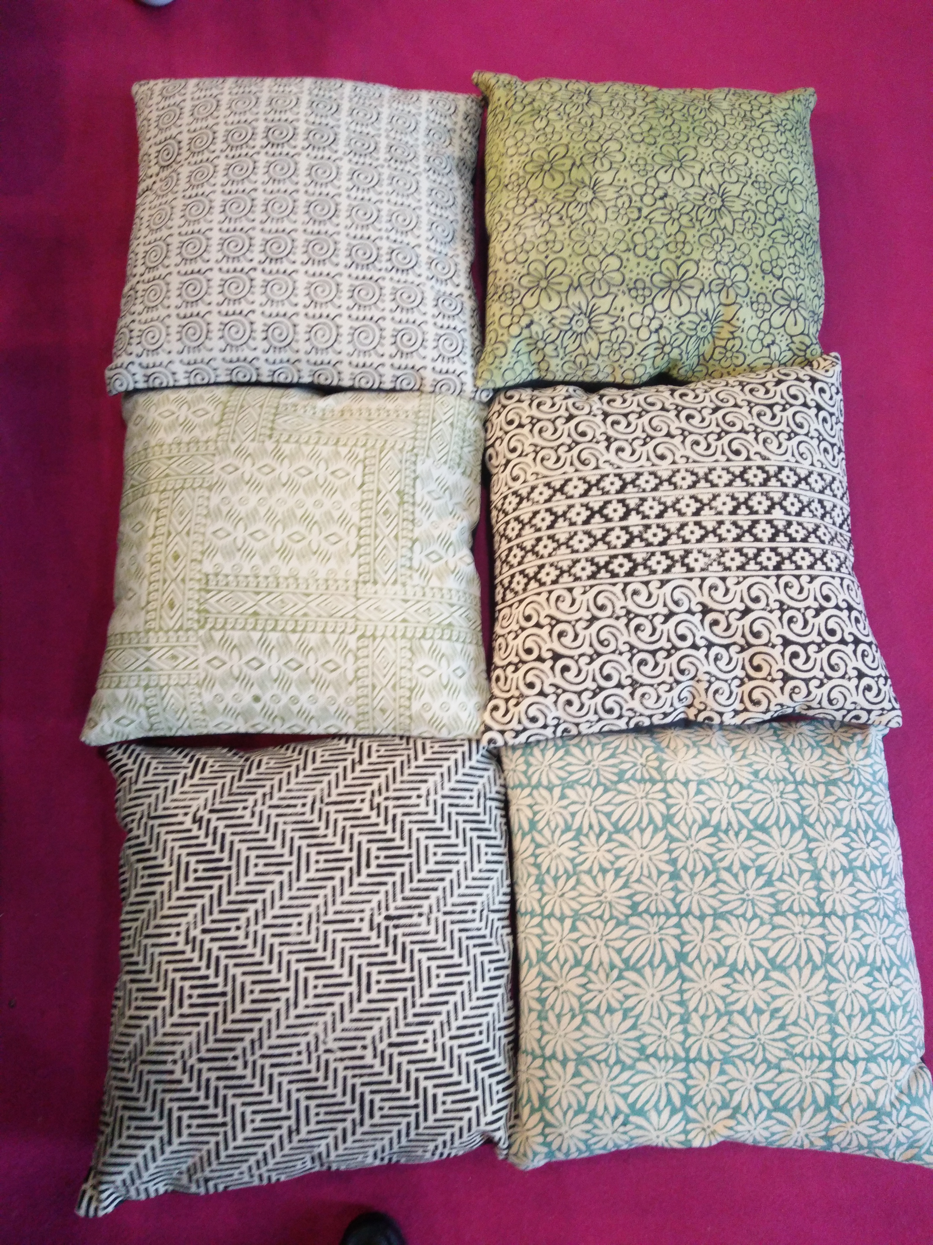 Block Printed Rugs & Cushions