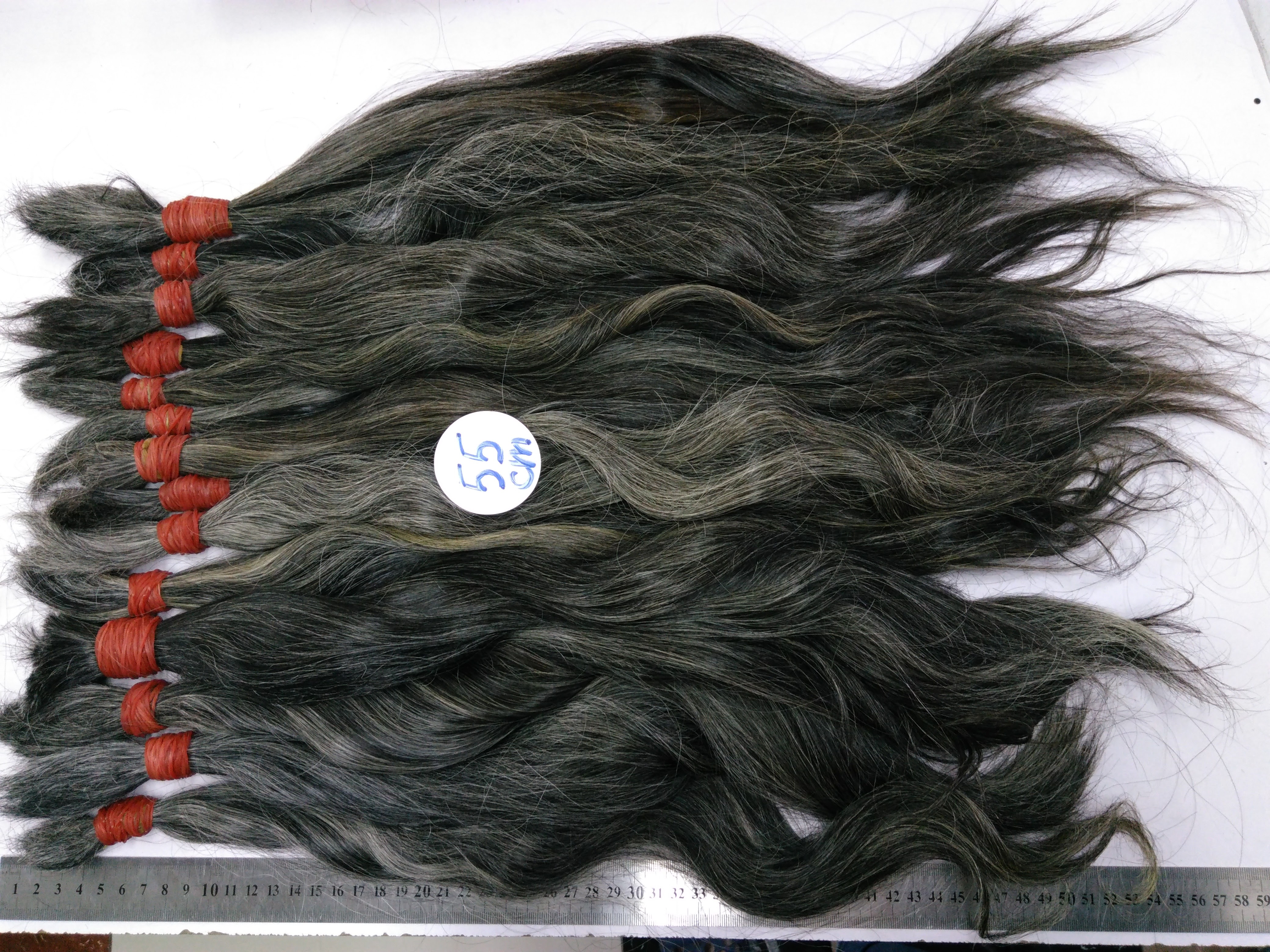 Single Drawn Grey Hair Wholesale Price Can Bleach Tangle Free