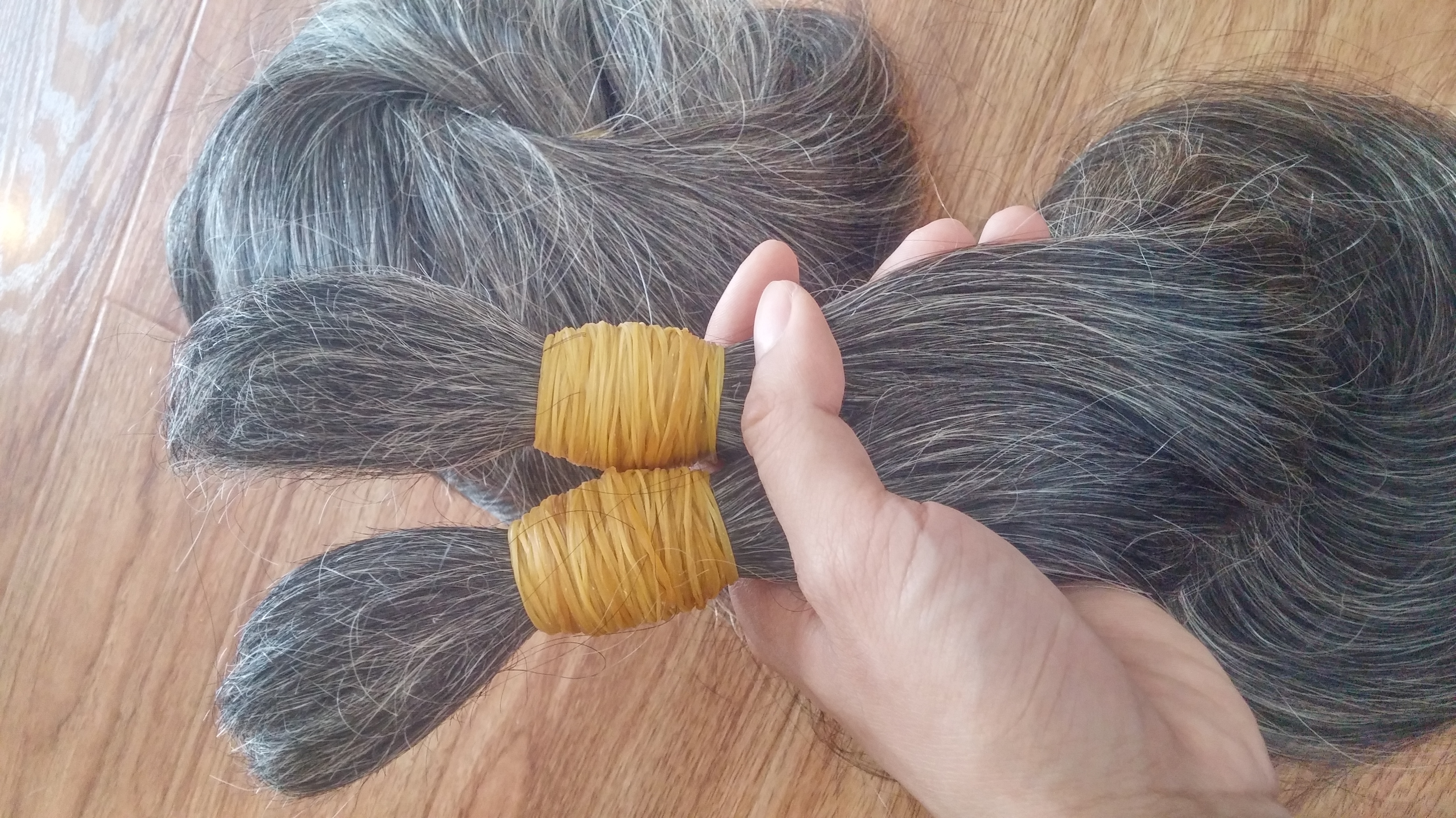 Double Drawn Gray Hair Wholesale Price Top Best Quality Supplier