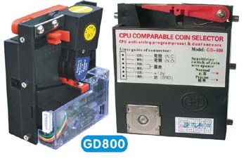 800 Top Insert Coin Acceptor Hopper Coin Operated  Machine
